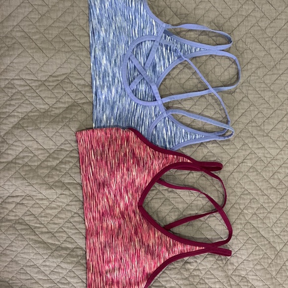 Academy sports brand sport bras multi colored pink and multi colored blue Medium - Picture 3 of 3